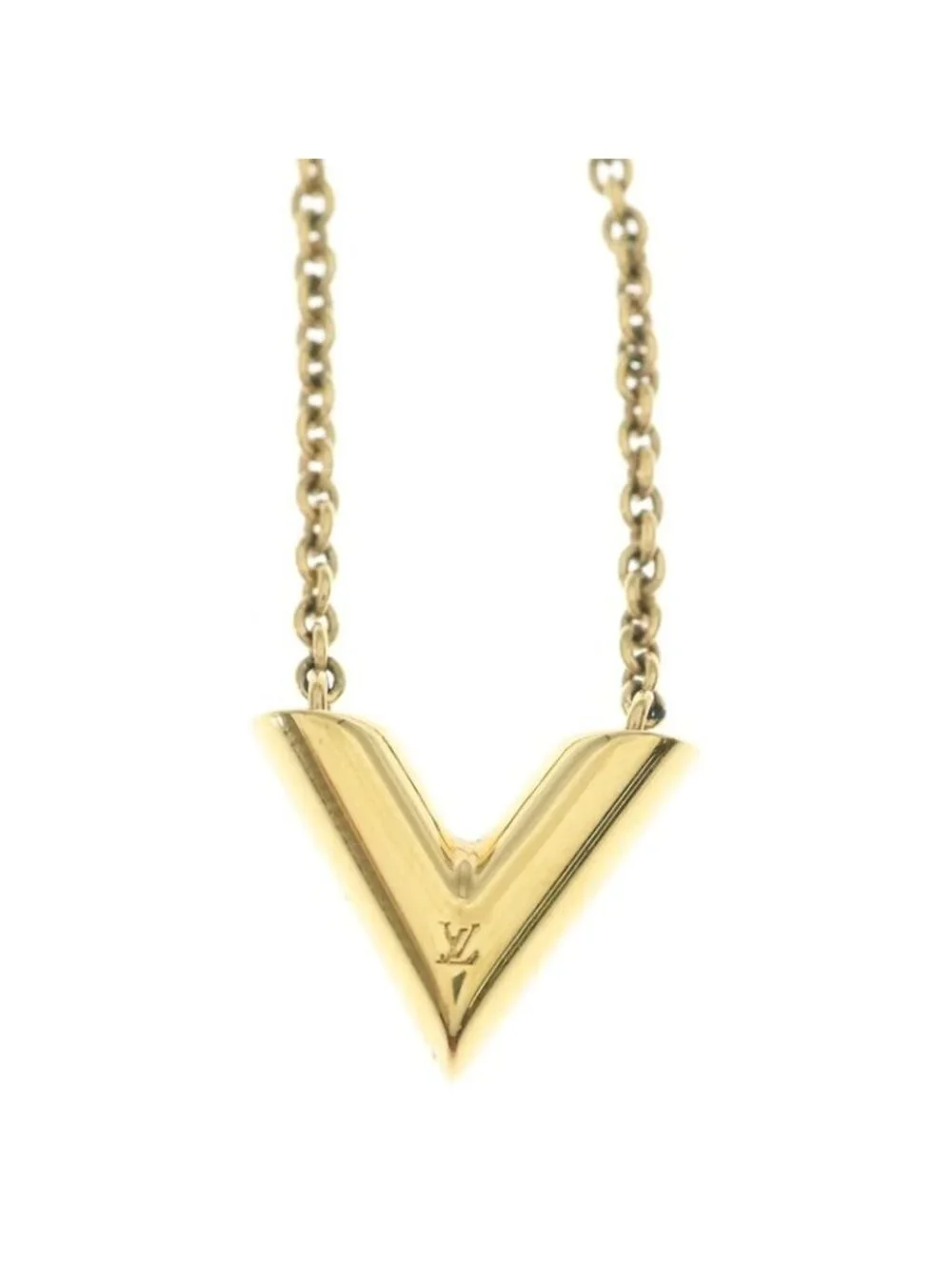 Louis Vuitton Essential Necklace Pendant Chain Gold - Picture 3 of 6